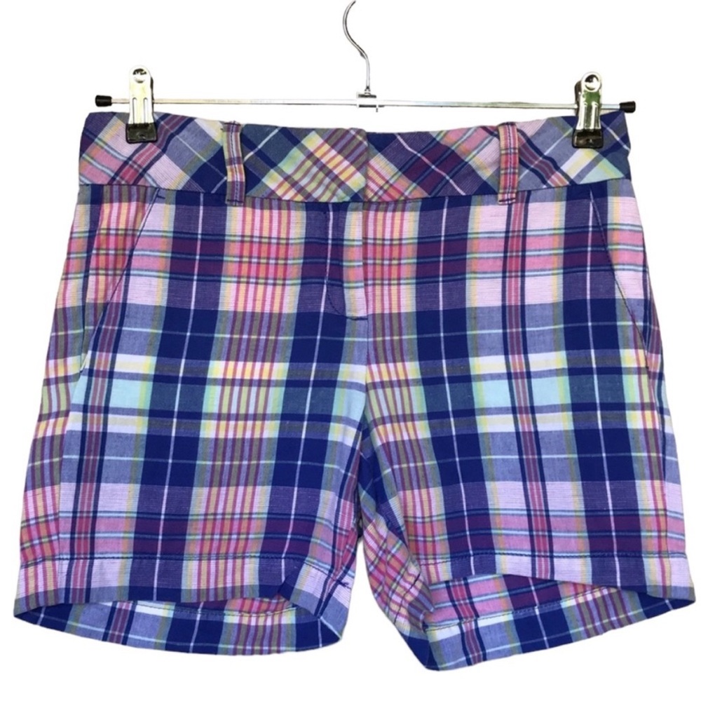 Talbots Petite Zip Up Plaid Shorts
W/ Pockets Size 4P